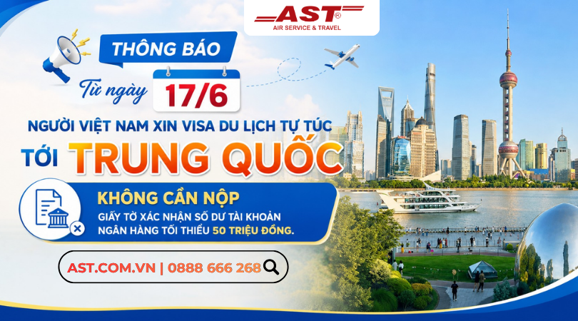 XIN VISA DU LỊCH TRUNG QUỐC DỄ DÀNG HƠN: KHÔNG CÒN YÊU CẦU CHỨNG MINH TÀI CHÍNH